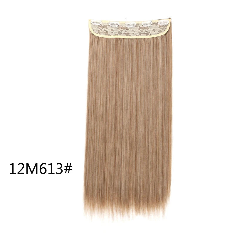 Women's 24 Inch 5 Clip Straight Synthetic Hair Extension