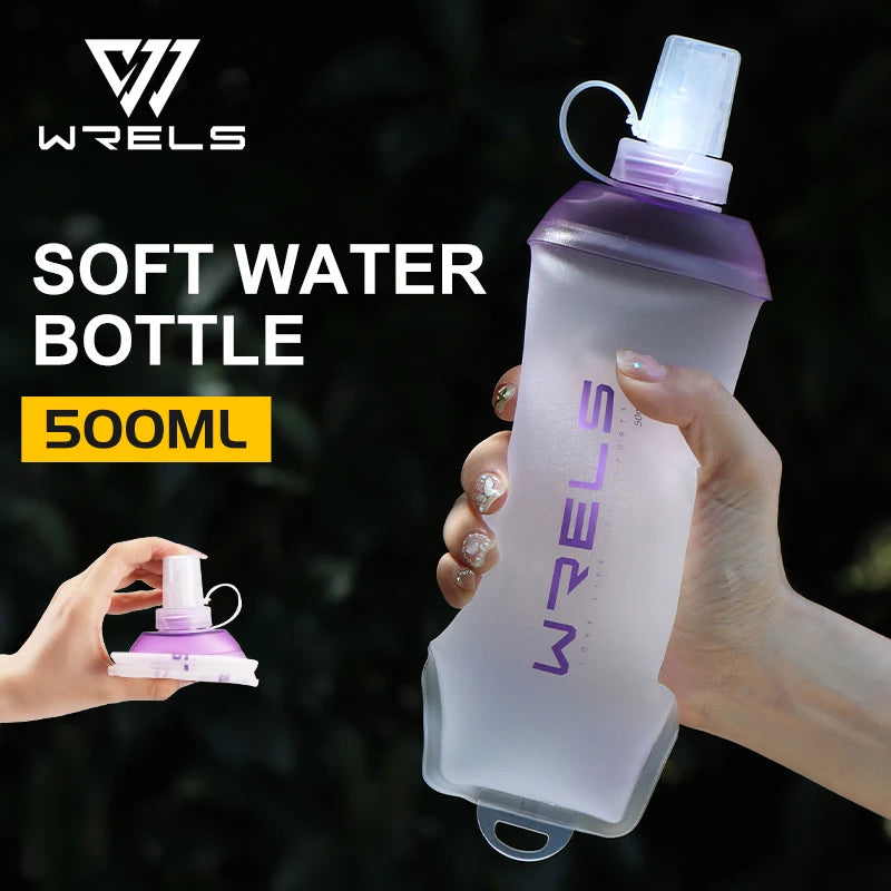 WRELS BPA Free Collapsible TPU Soft Flask Water Bottle
