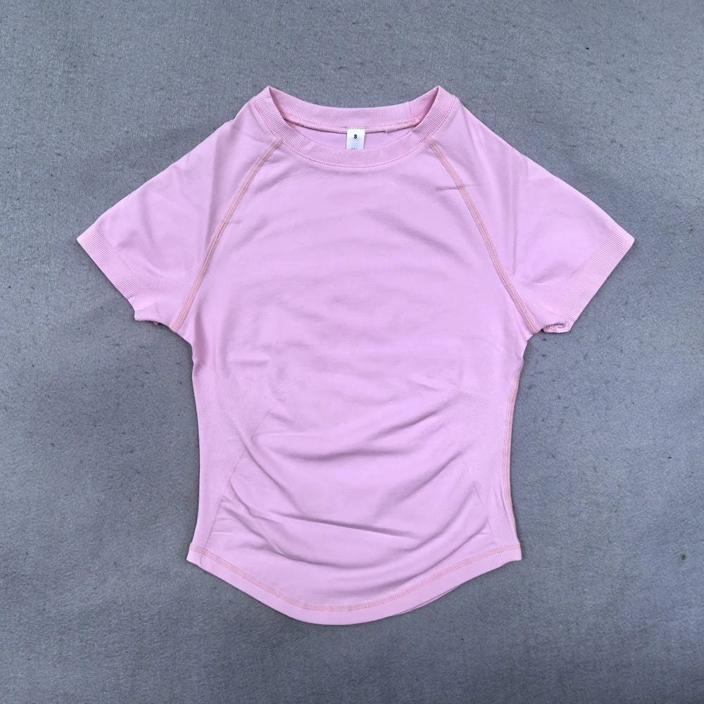 Women's Lightweight Short Sleeve Yoga Crop Top