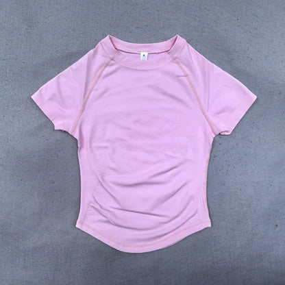 Women's Lightweight Short Sleeve Yoga Crop Top