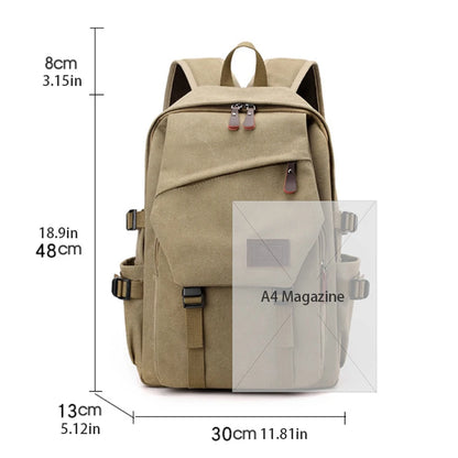 Men's Large Capacity Multi Compartment Travel Backpack