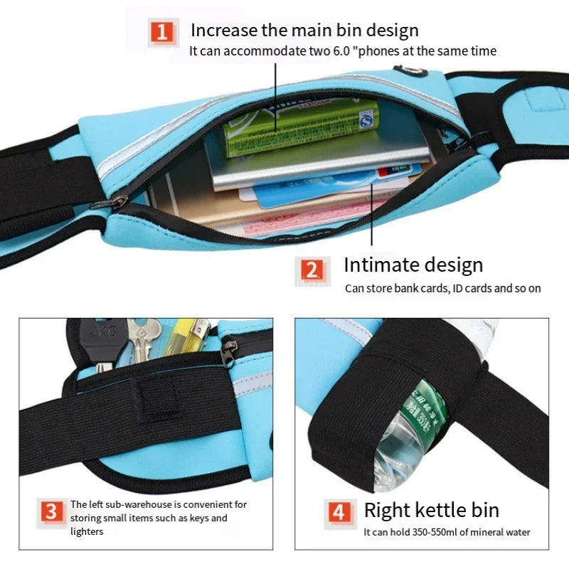 Unisex Running Waist Bag for Phone and Sports