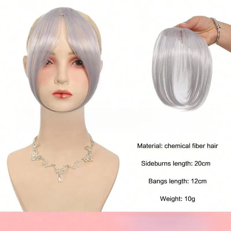 Women's Clip In Natural Middle Part Bangs Hair Extension