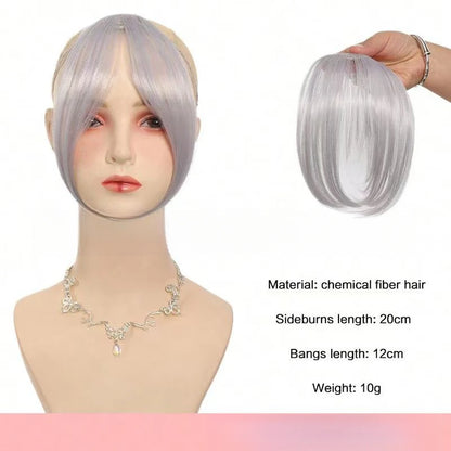 Women's Clip In Natural Middle Part Bangs Hair Extension