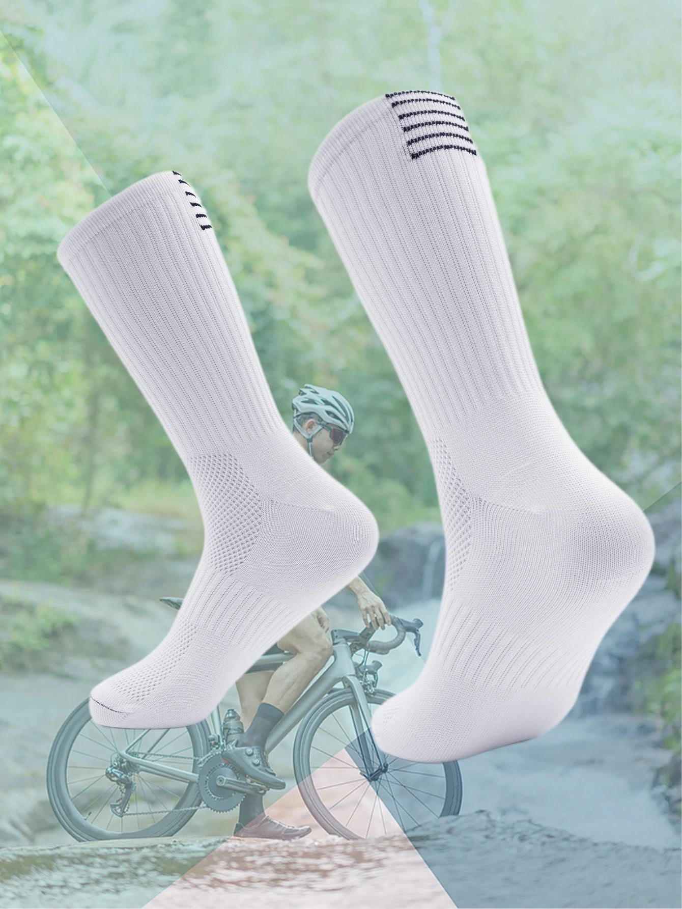1 Pair Unisex Compression Cycling and Running Socks