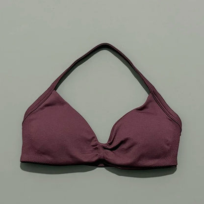 Women's High Support Strappy Halter Sports Bra
