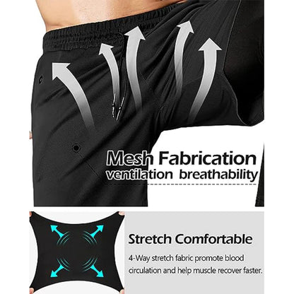 Men's 2 in 1 Running Training Pants
