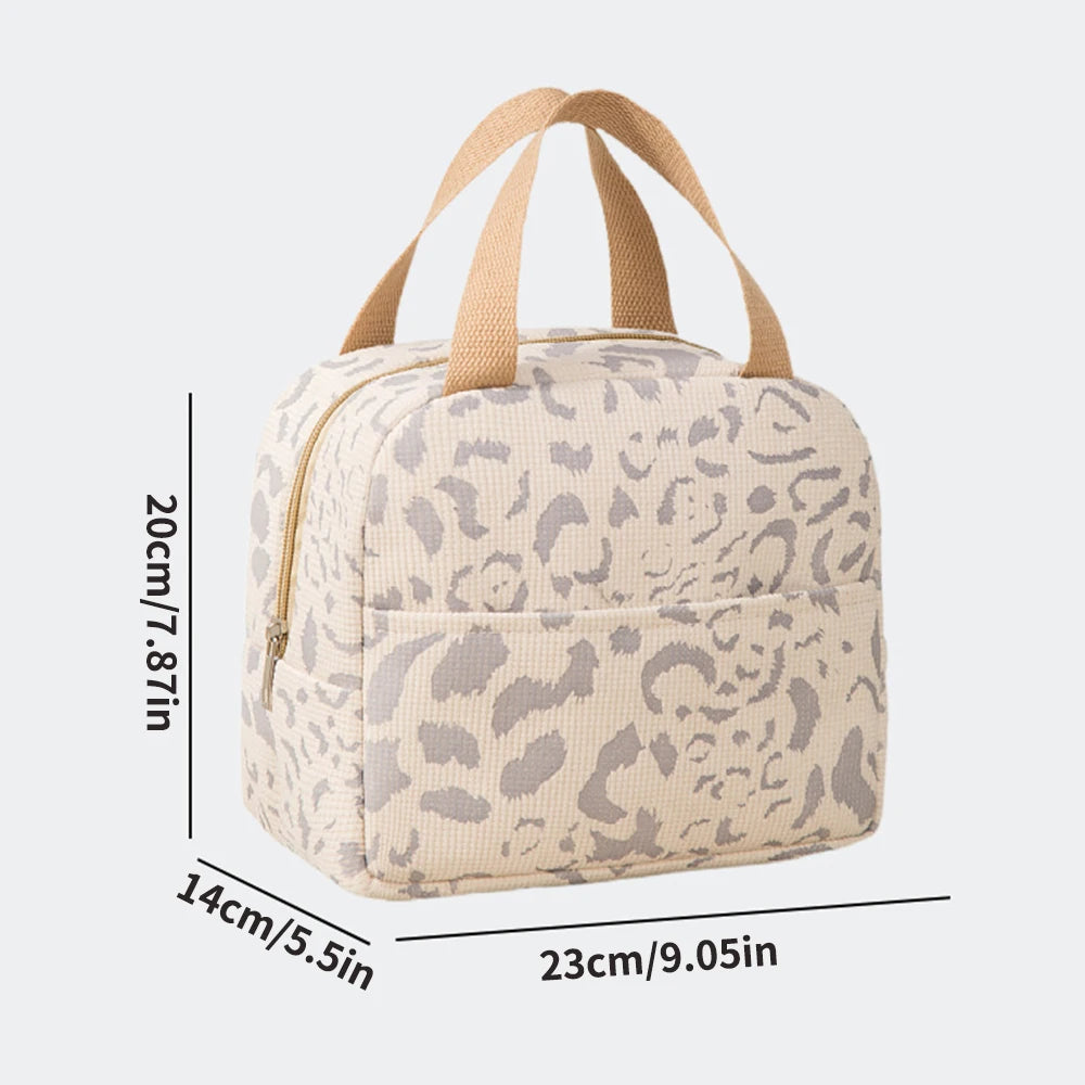 Ink Pattern Insulated Lunch Bag for Travel & Picnic
