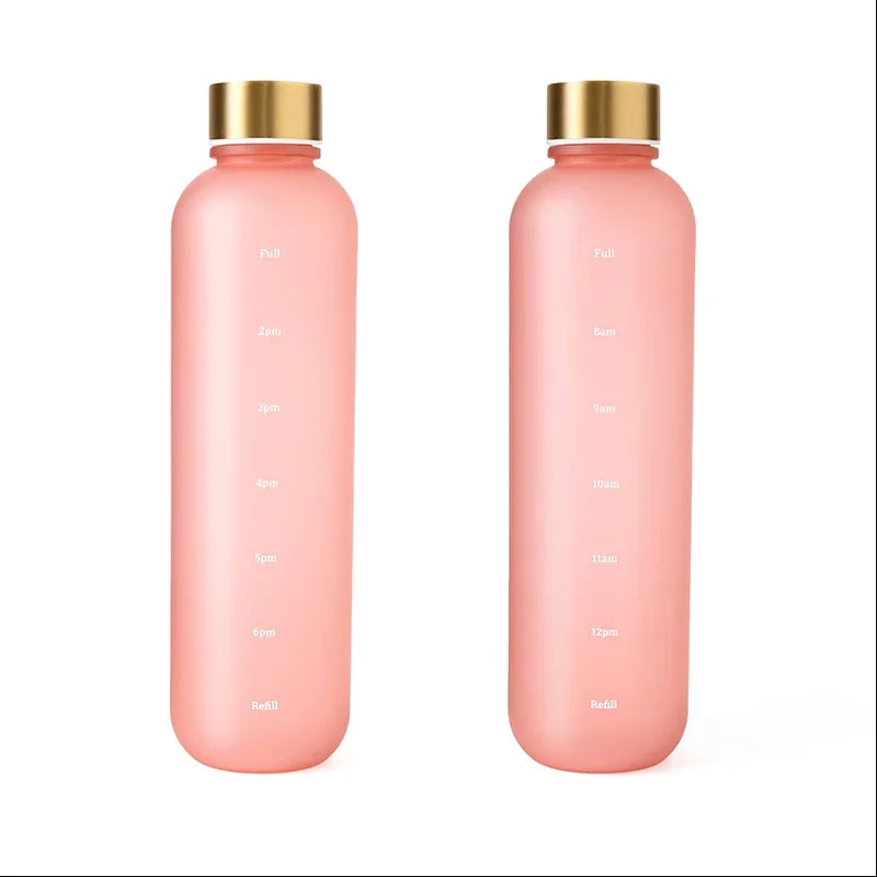 1000ml BPA Free Motivational Sports Water Bottle with Time Marker