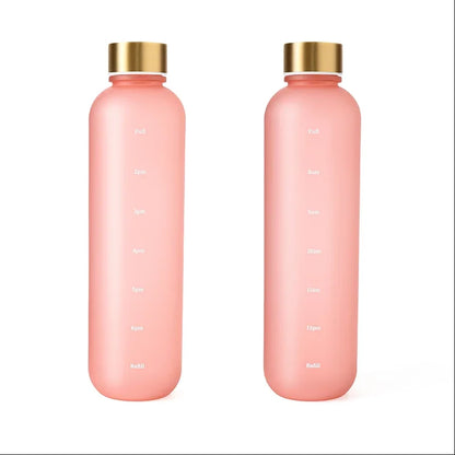 1000ml BPA Free Motivational Sports Water Bottle with Time Marker