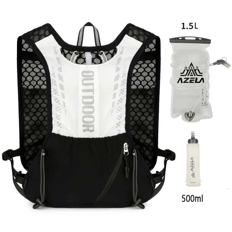 Reflective Running and Cycling Hydration Vest Backpack