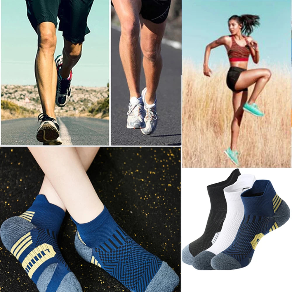 3 Pairs Quick Dry Non Slip Sports Socks