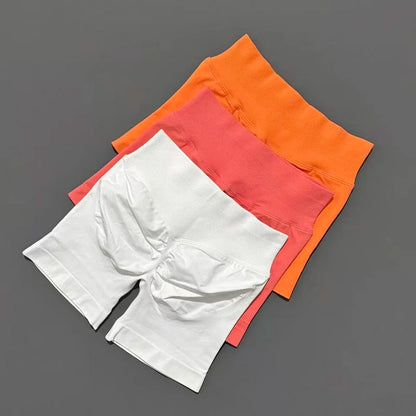 Women Fitness Workout Shorts Yoga High Waist Lift Butt Fitness Shorts Gym Running Sportswear Women Push Up Gym Leggings