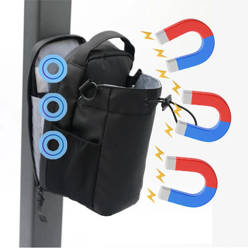 Large Capacity Magnetic Gym Bag with Phone and Water Bottle Pocket