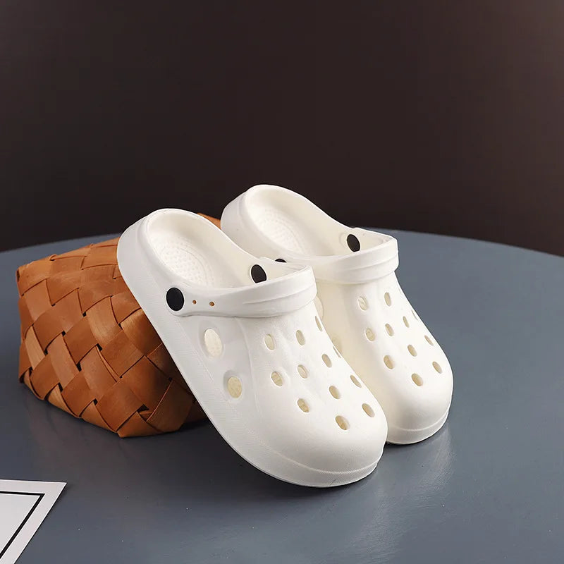Unisex Wide Toe Garden Clogs Non Slip Summer Beach Sandals
