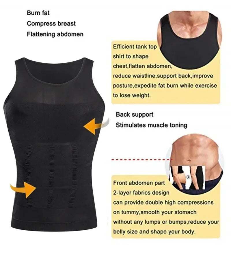 Men's Slimming Compression Body Shaper Vest