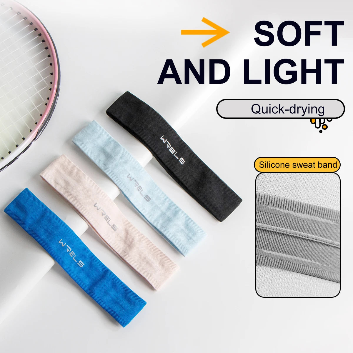 Unisex Quick Dry Anti Slip Sports Headband
