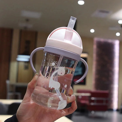 350ml Leak Proof Kids Sippy Cup with Gravity Ball Straw