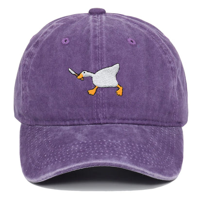 Unisex Embroidered Goose Baseball Cap