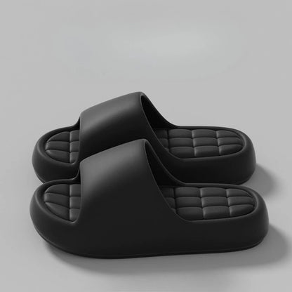 Unisex Cloud Cushion EVA Slides Thick Sole Non Slip Bathroom Slippers