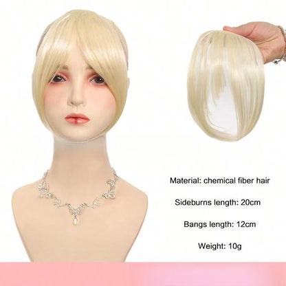 Women's Clip In Natural Middle Part Bangs Hair Extension