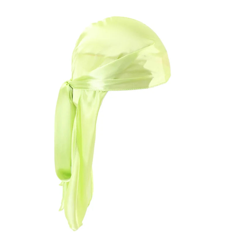 Unisex Silky Long Tail Durag Headwrap