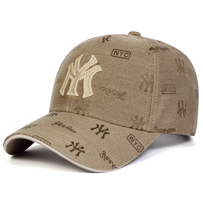 Unisex MY Letter Embroidered Adjustable Baseball Cap