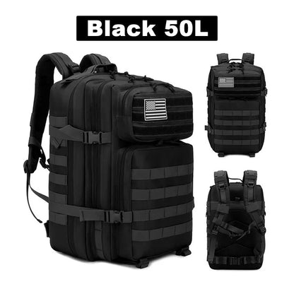 50L Waterproof Tactical Travel Backpack