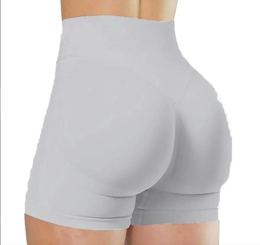 Women's High Waist Elastic Yoga Shorts