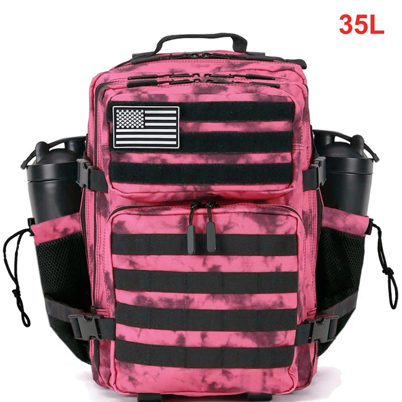 35L MOLLE Tactical Hiking Backpack with Dual Bottle Holders