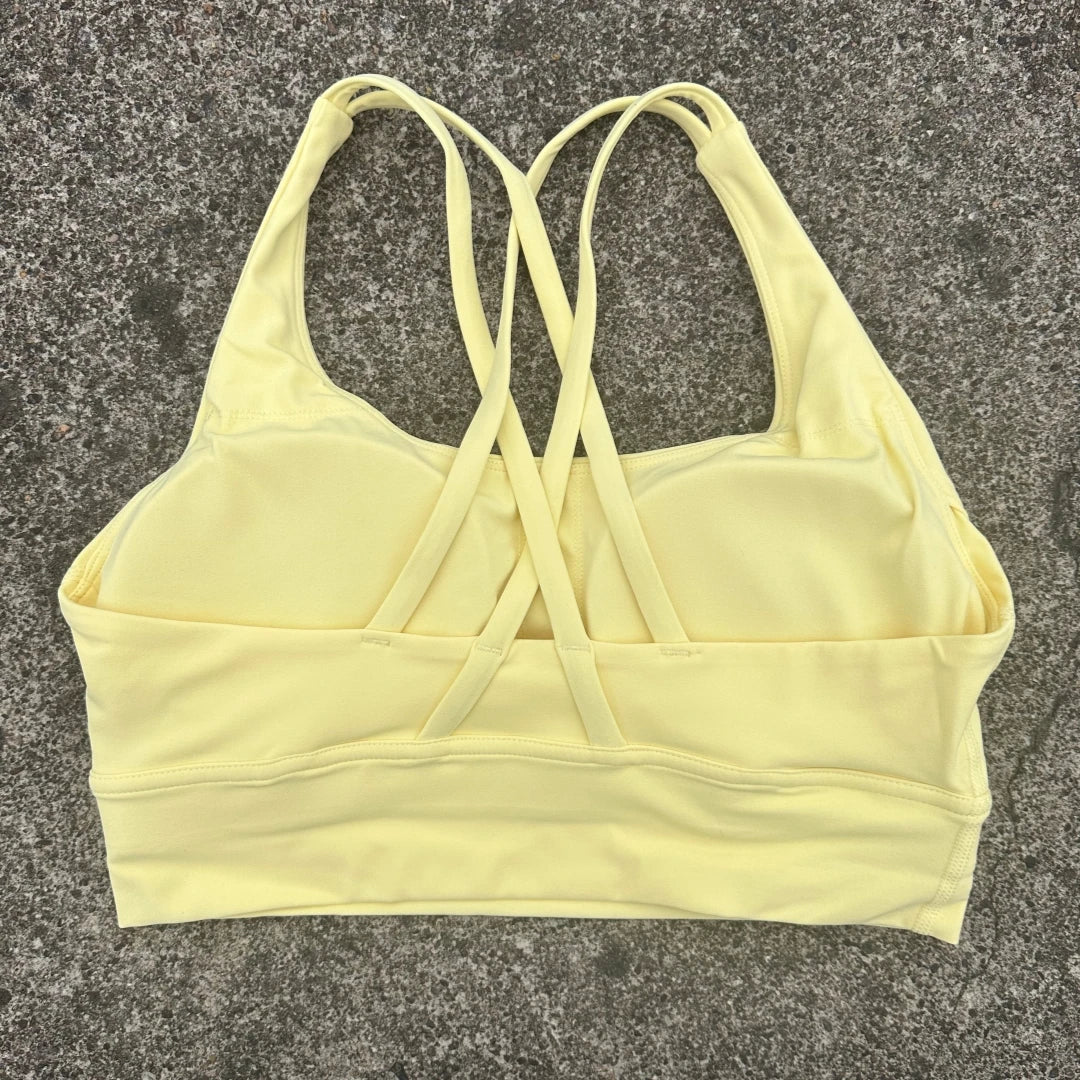 Women's Cross Back Padded High Support Sports Bra