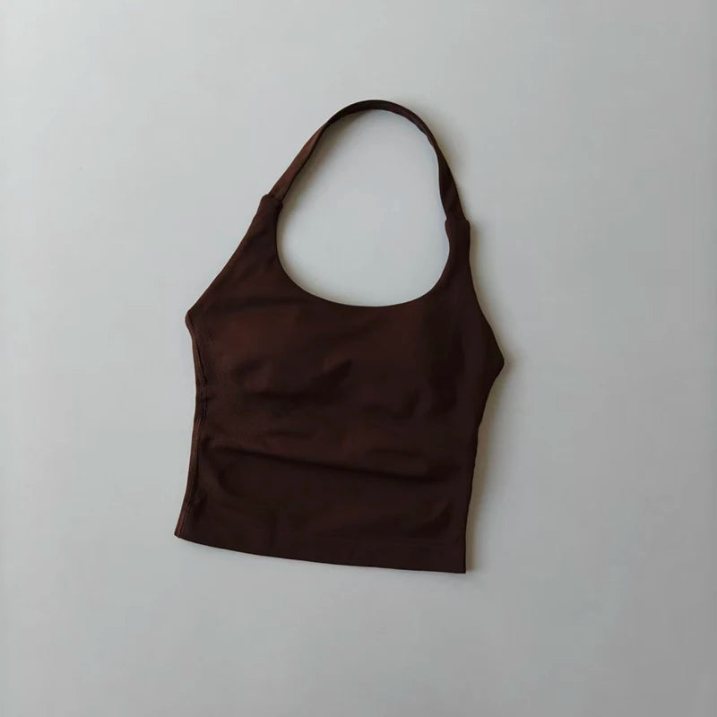 Women's Halter High Support Yoga Sports Bra