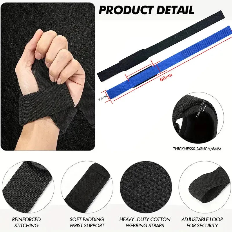 Adjustable Non Slip Weightlifting Wrist Straps