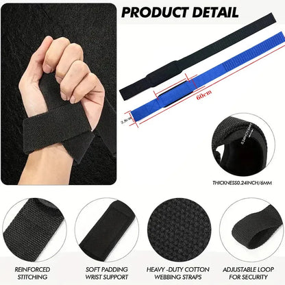 Adjustable Non Slip Weightlifting Wrist Straps