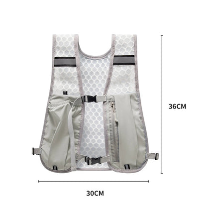 Lightweight Reflective Running Hydration Vest with Phone Pocket