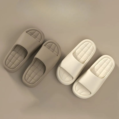 Unisex Cloud Cushion EVA Slides Thick Sole Non Slip Bathroom Slippers