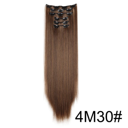 WIGSIN Women's 6 Piece Long Straight Clip In Hair Extensions