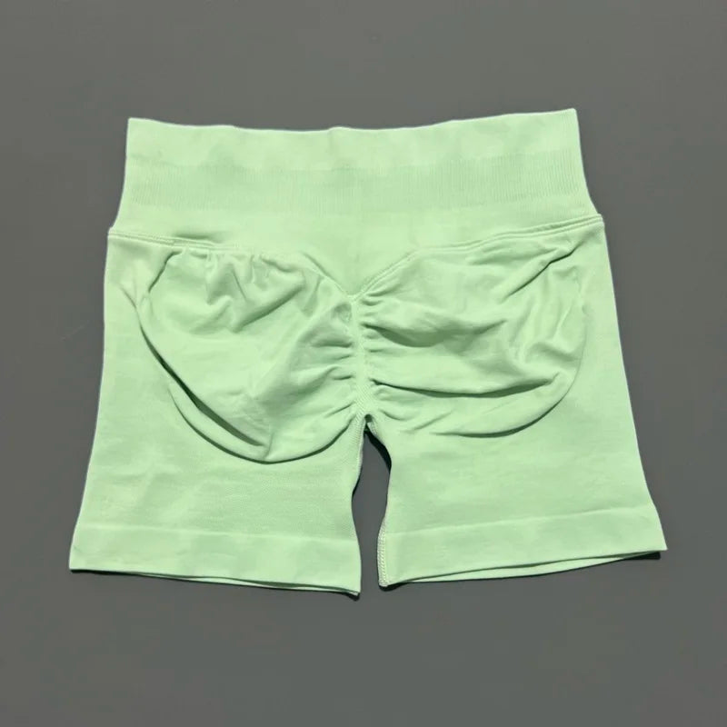 Women's Seamless Scrunch Butt Gym Biker Shorts