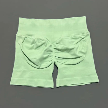 Women's Seamless Scrunch Butt Gym Biker Shorts