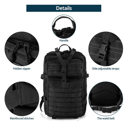 25L or 50L Waterproof Tactical Hiking Backpack