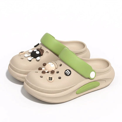 Women’s Summer EVA Clogs with 3D Charms Non Slip Beach Shoes