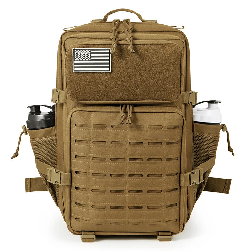 45L MOLLE Tactical Hiking Backpack with Bottle Holder