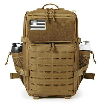 45L MOLLE Tactical Hiking Backpack with Bottle Holder