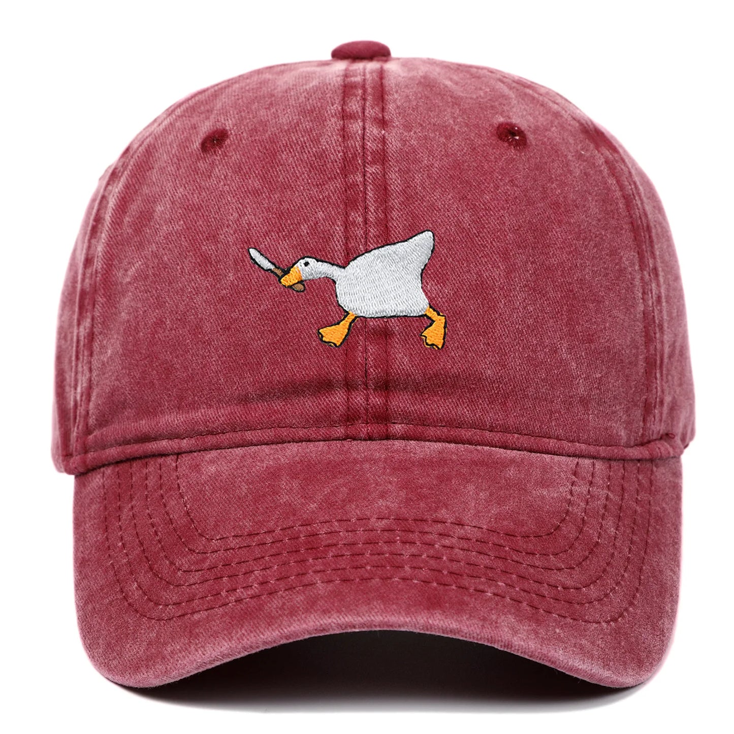 Unisex Embroidered Goose Baseball Cap