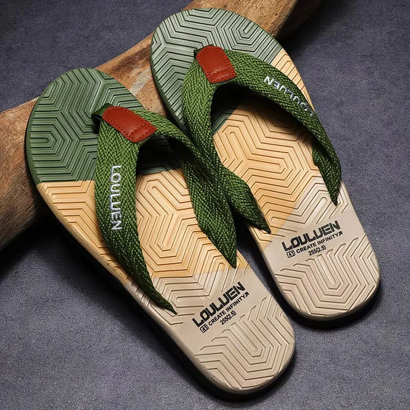 Men’s Breathable Summer Beach Flip Flops Casual Outdoor Slippers