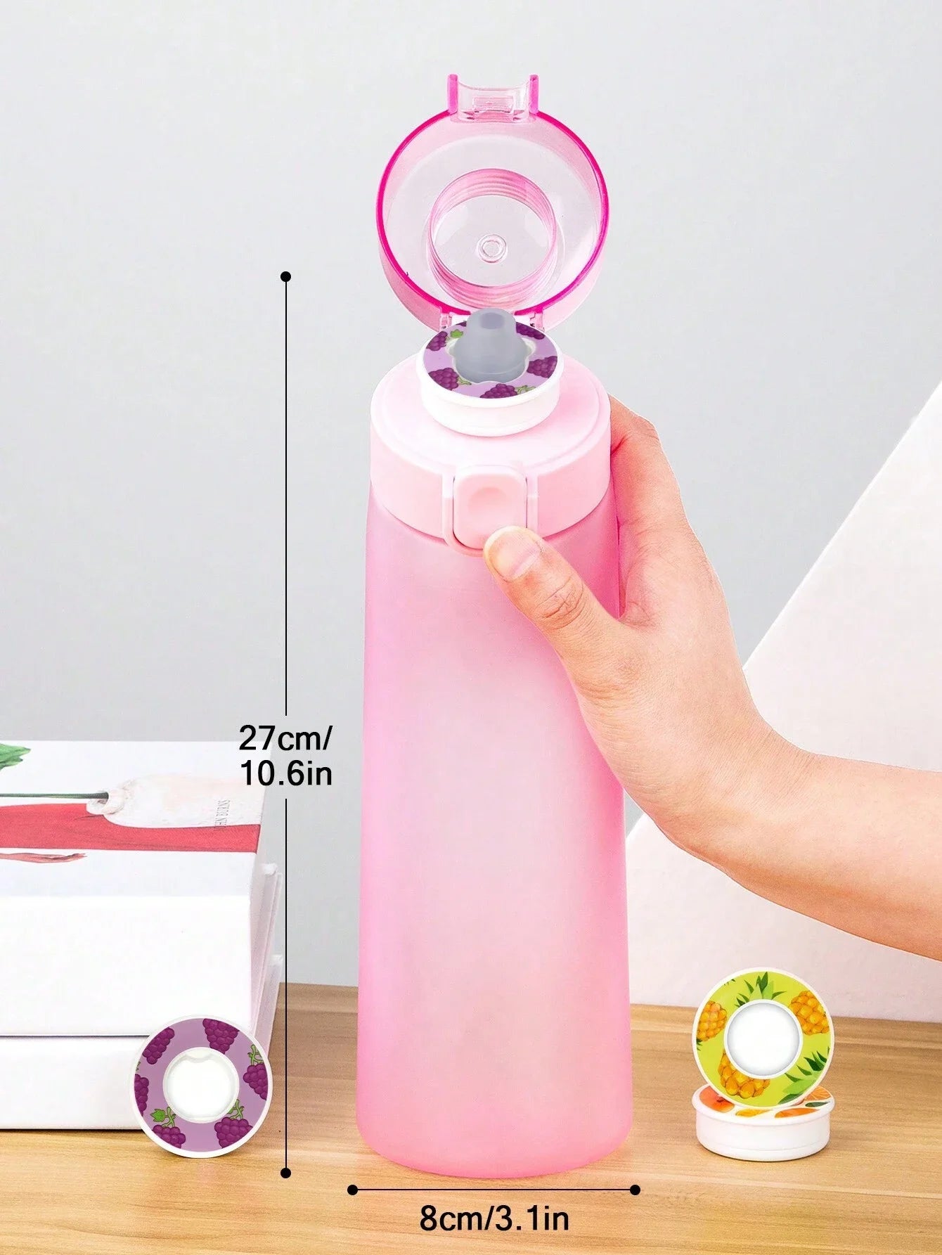 Leak Proof Sports Water Bottle with Flavor Pod