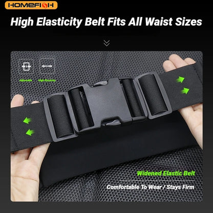 HOMEFISH Running Waist Pack with Phone and Water Bottle Pockets