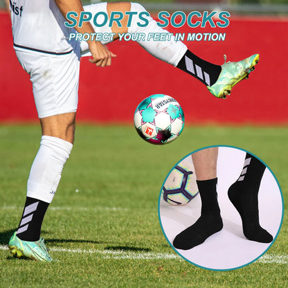 1 Pair Men's Non Slip Football Training Socks