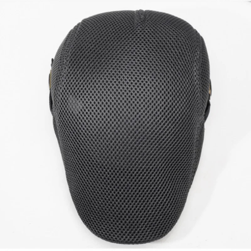 Men's Breathable Mesh Newsboy Flat Cap