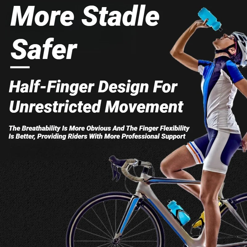 Unisex Breathable Anti Slip Half Finger Cycling Gloves